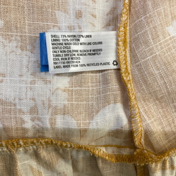 Wild Fable Women’s Size Large Sun Dress with Spaghetti Straps (Target) Linen - Picture 10 of 13